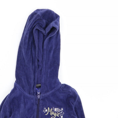 lupiluu Girls Blue   Full Zip Jumper Size 18-24 Months