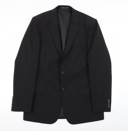 Mens UK Size 40 Taylor & Wright Regular Black Suit Jacket