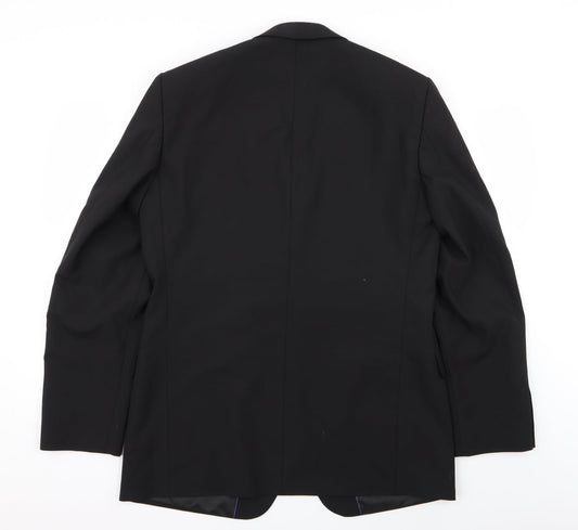 Mens UK Size 40 Taylor & Wright Regular Black Suit Jacket
