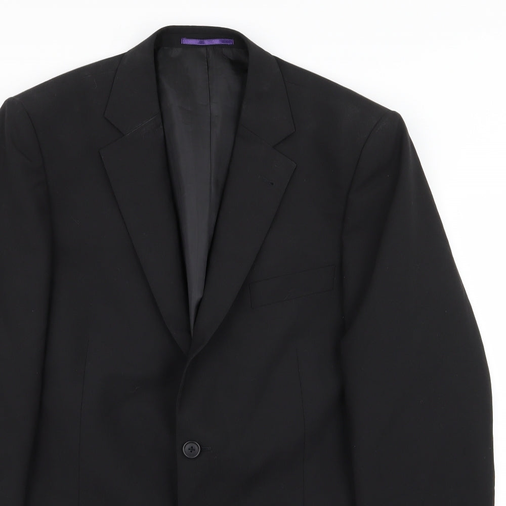 Mens UK Size 40 Taylor & Wright Regular Black Suit Jacket