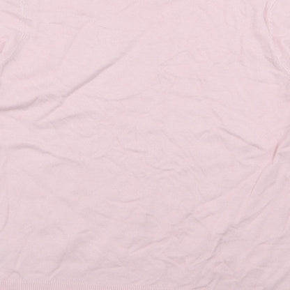 M&S Womens Pink   Basic T-Shirt Size 10