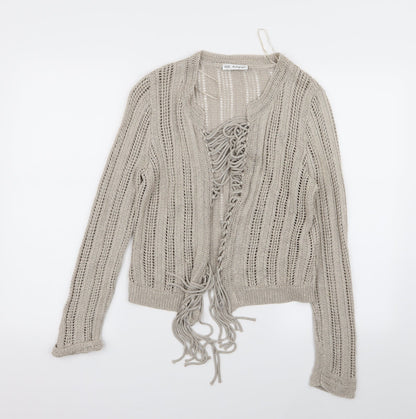 M&S Womens Brown   Cardigan Jumper Size 14