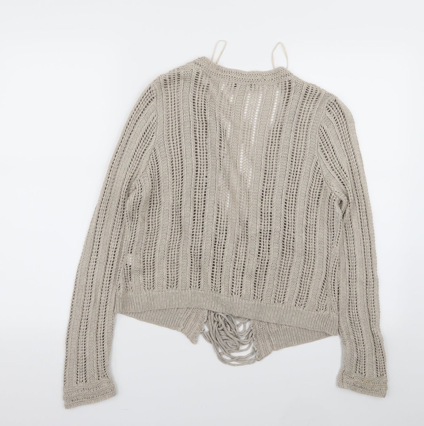M&S Womens Brown   Cardigan Jumper Size 14