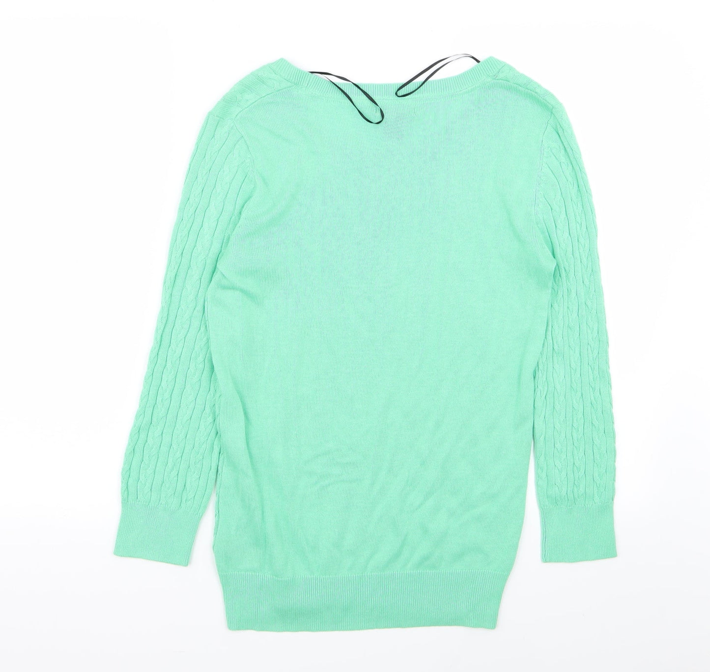 Womens UK Size S H&M Green Pullover Jumper