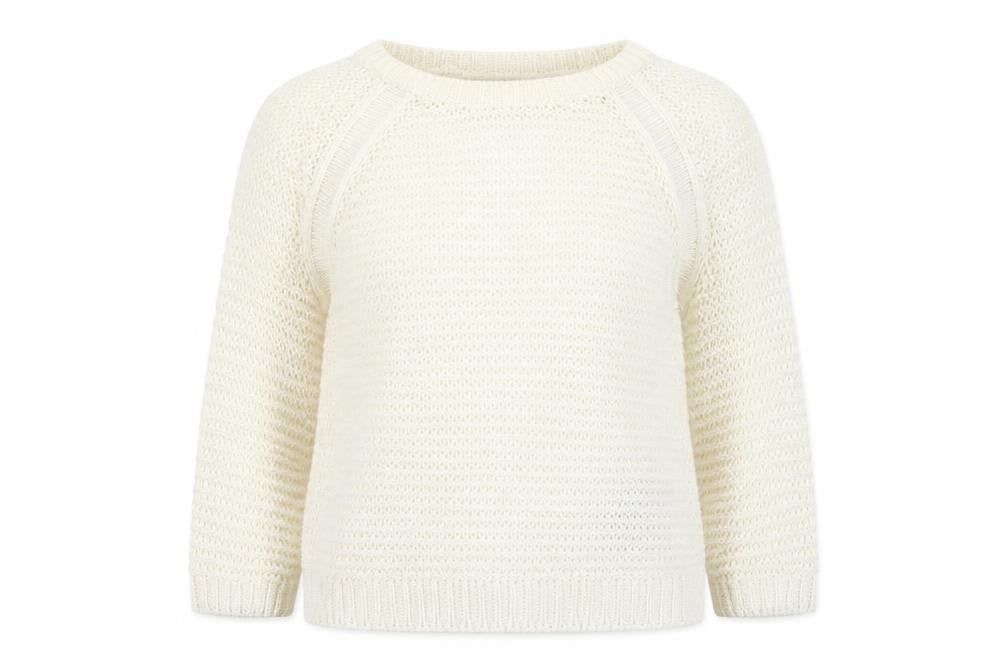 Womens UK Size S New Look White Pullover Jumper