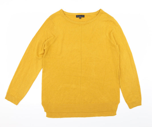 F&F Womens Yellow   Pullover Jumper Size 10