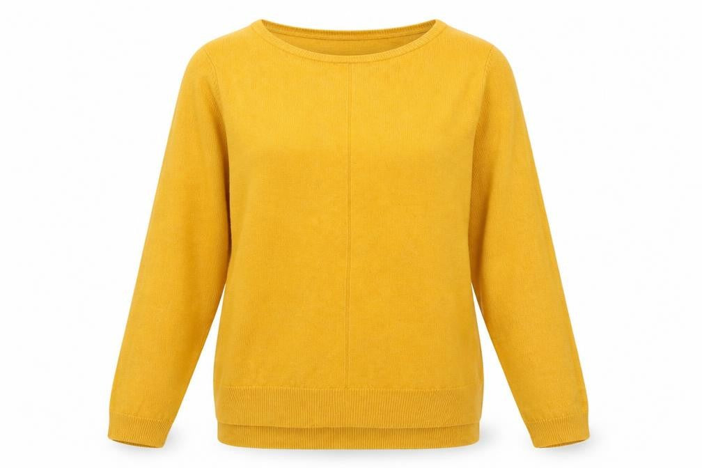 Womens UK Size 10 F&F Yellow Pullover Jumper