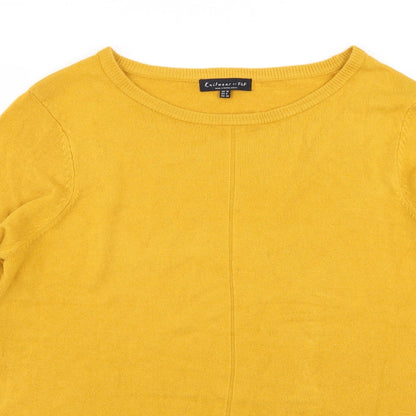 F&F Womens Yellow   Pullover Jumper Size 10