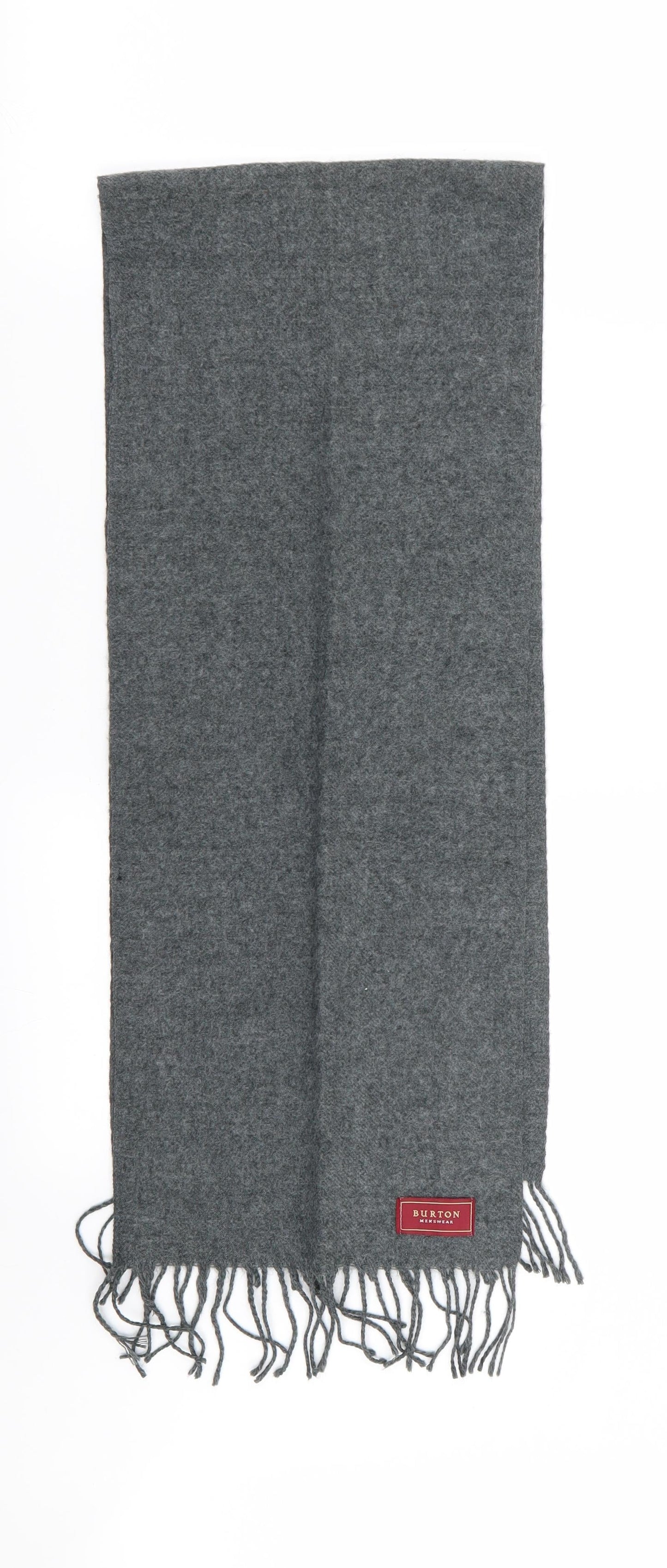 burton menswear Mens Grey   Scarf  One Size