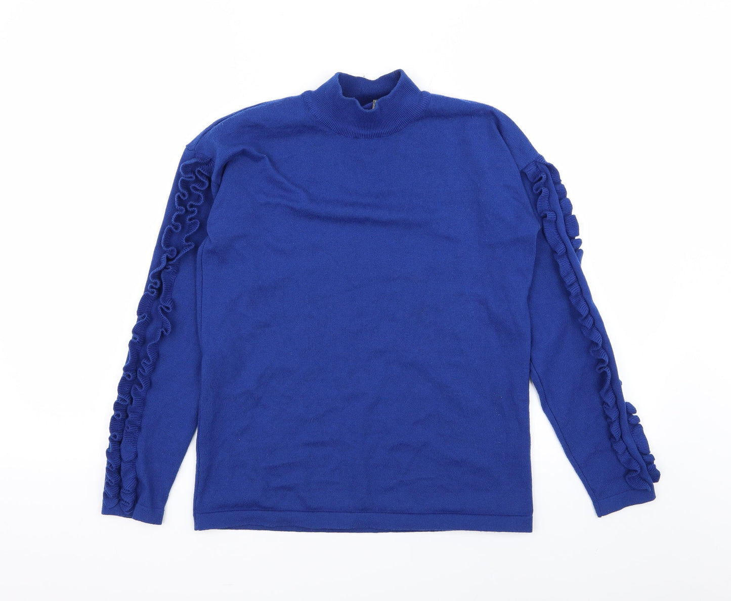 Womens UK Size S Matalan Blue Basic T-Shirt