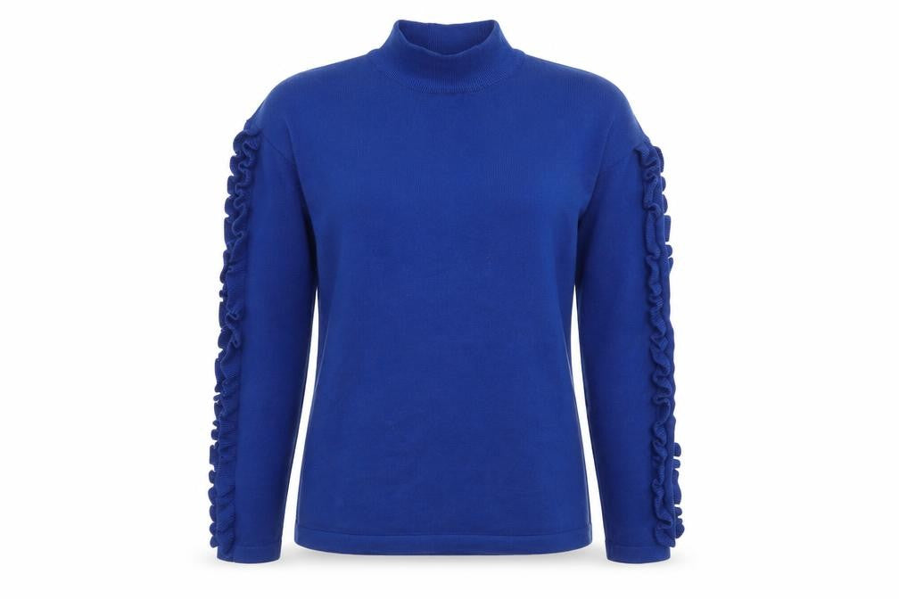 Womens UK Size S Matalan Blue Basic T-Shirt