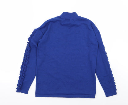 Womens UK Size S Matalan Blue Basic T-Shirt