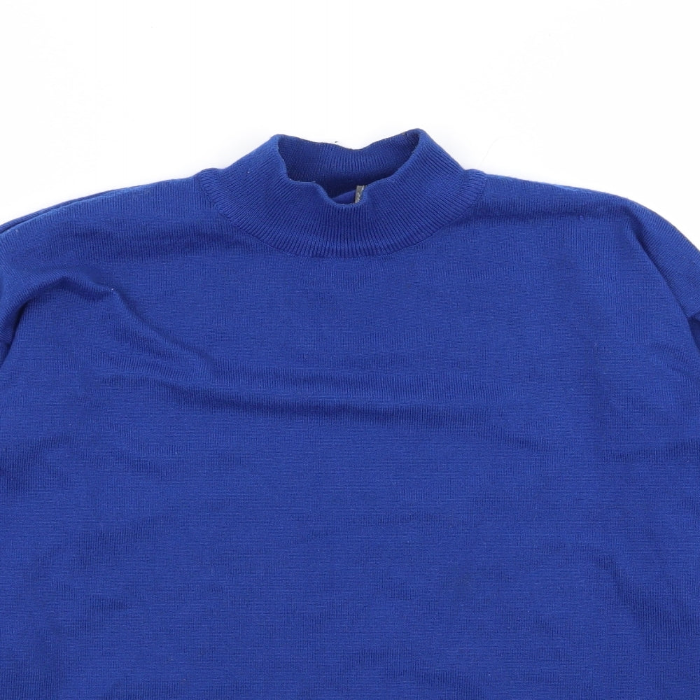 Womens UK Size S Matalan Blue Basic T-Shirt