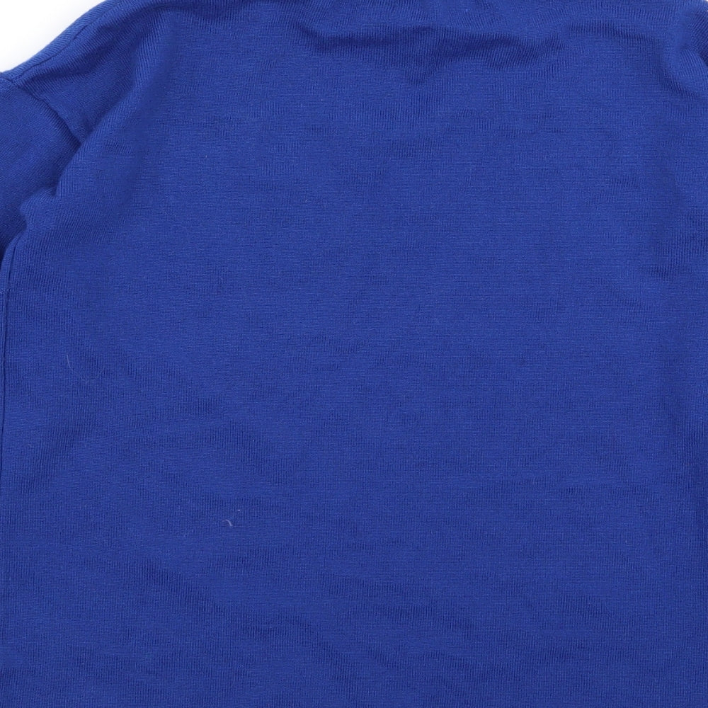 Womens UK Size S Matalan Blue Basic T-Shirt