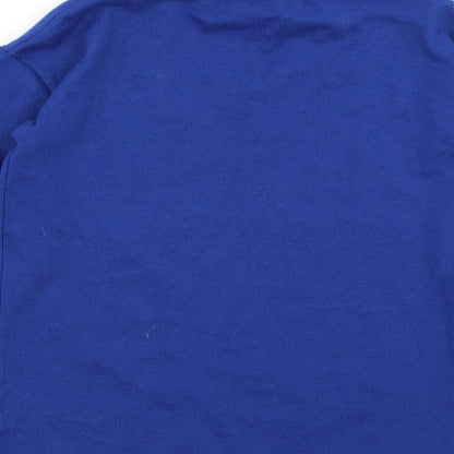 Womens UK Size S Matalan Blue Basic T-Shirt