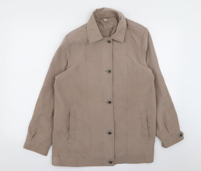 Womens UK Size 12 klassik Brown Jacket