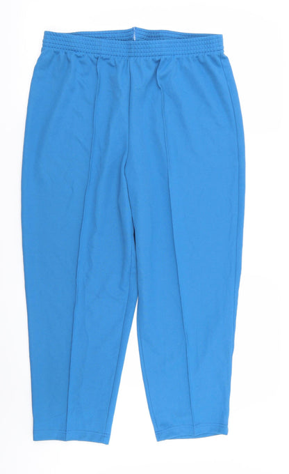 Womens UK Size 18 slimma Regular Fit  Blue Trousers
