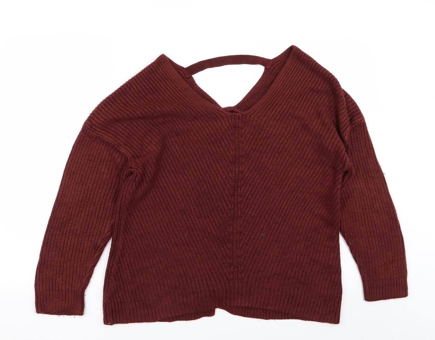 Womens UK Size M H&M Red Pullover Jumper