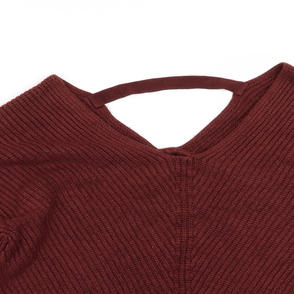 Womens UK Size M H&M Red Pullover Jumper