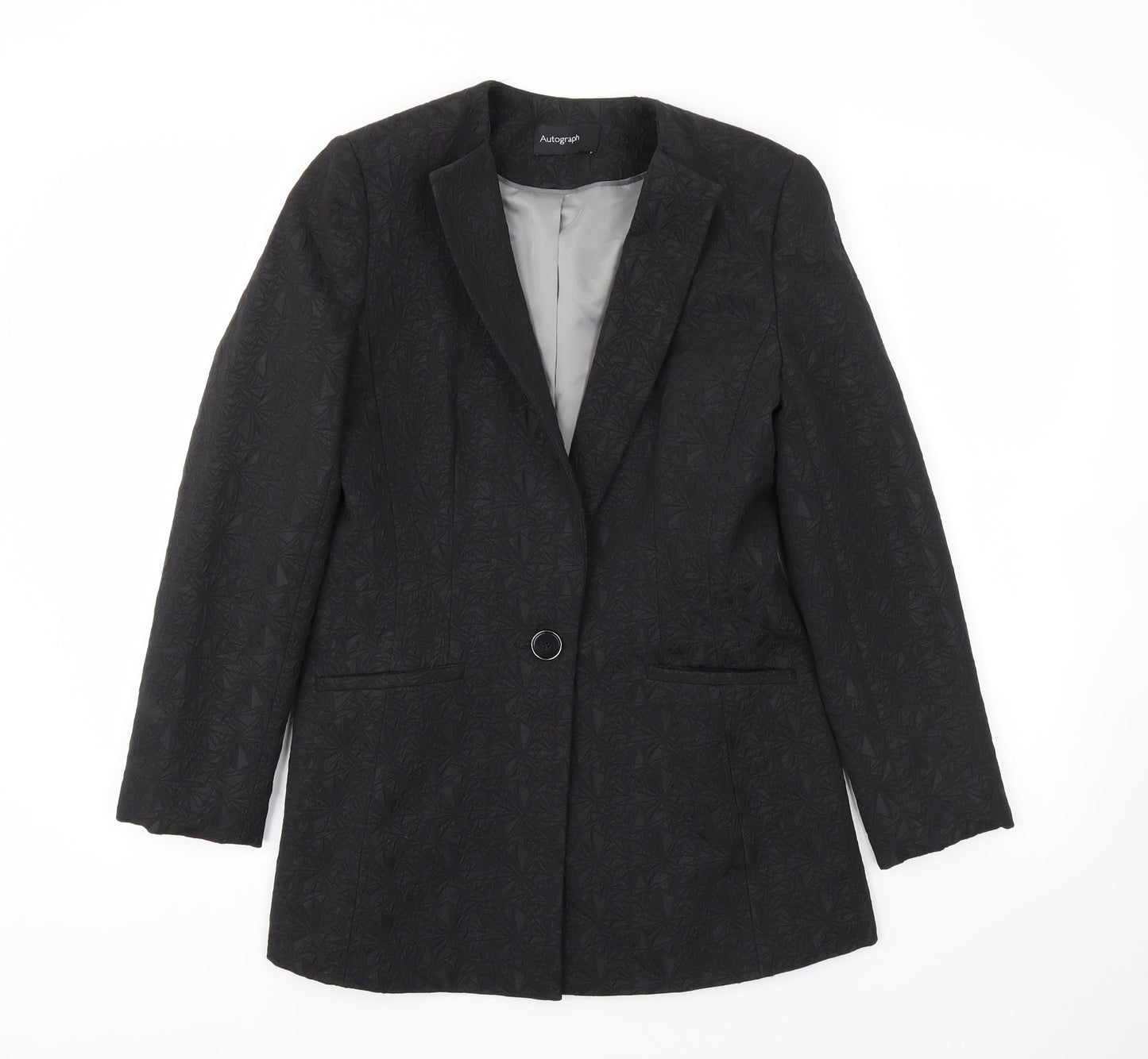 M&S Womens Black   Jacket Blazer Size 8