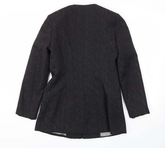M&S Womens Black   Jacket Blazer Size 8