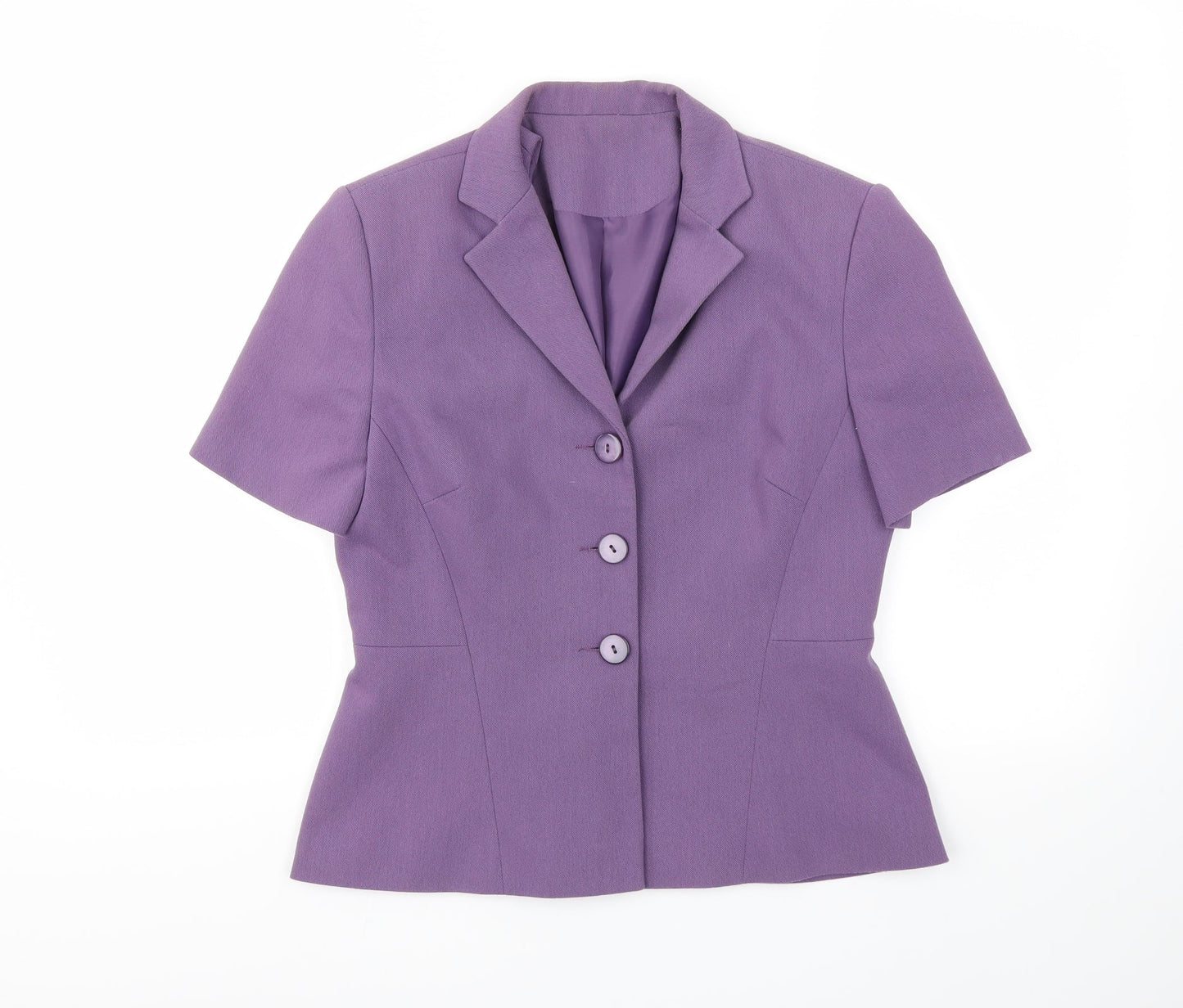 Womens UK Size 10 Richards Purple Basic Blouse