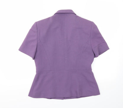 Womens UK Size 10 Richards Purple Basic Blouse