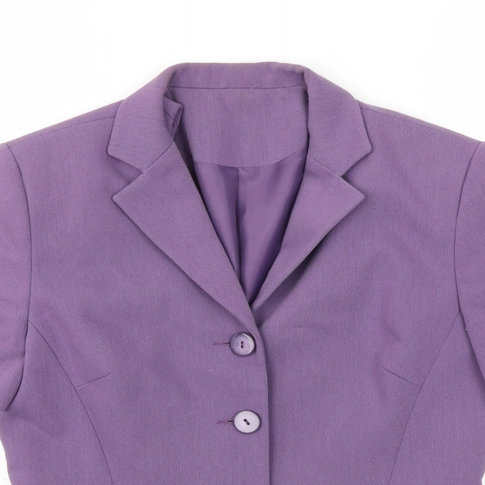 Womens UK Size 10 Richards Purple Basic Blouse