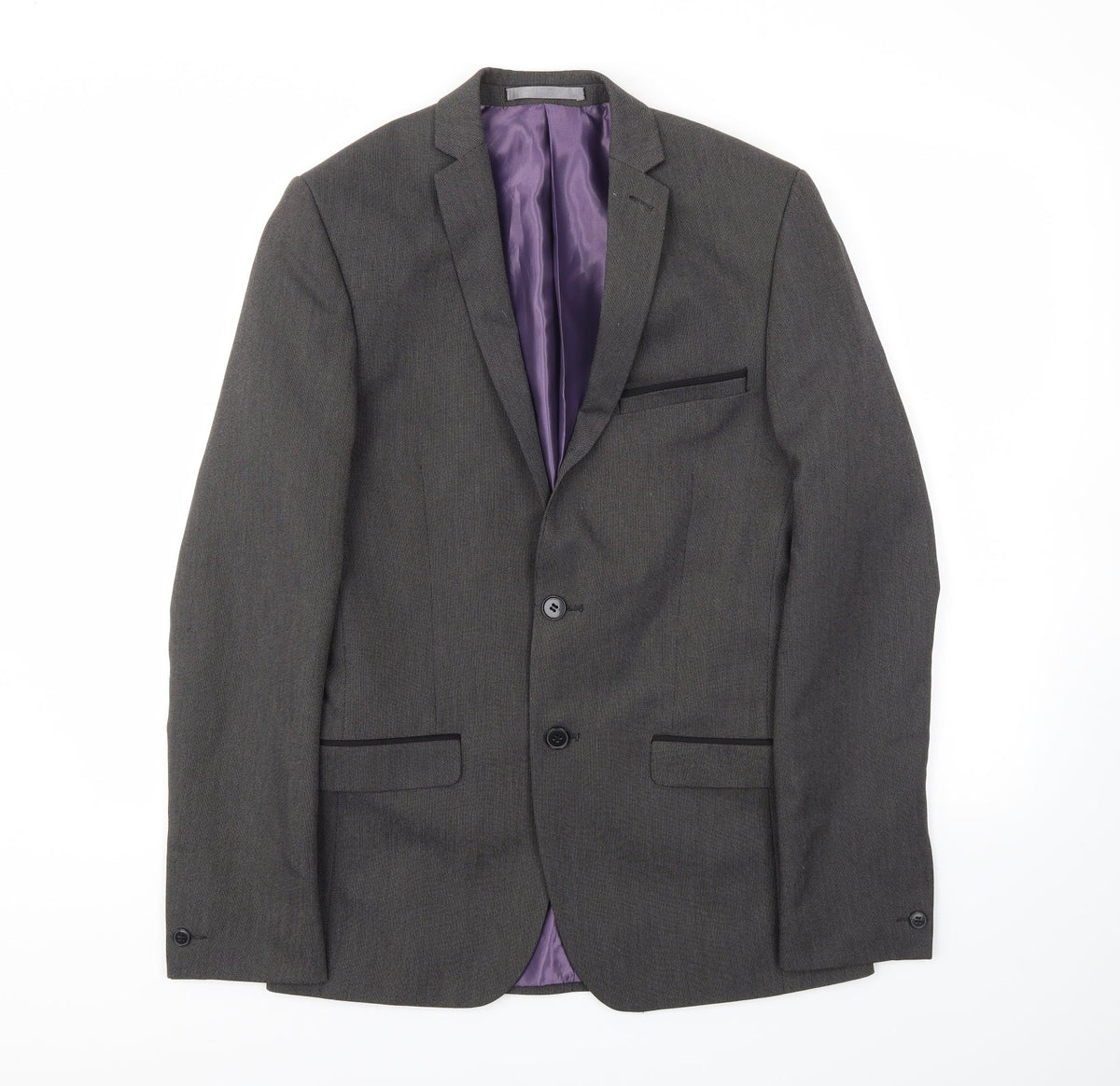 Additional front view of Red Herring men’s grey jacket blazer, size 36