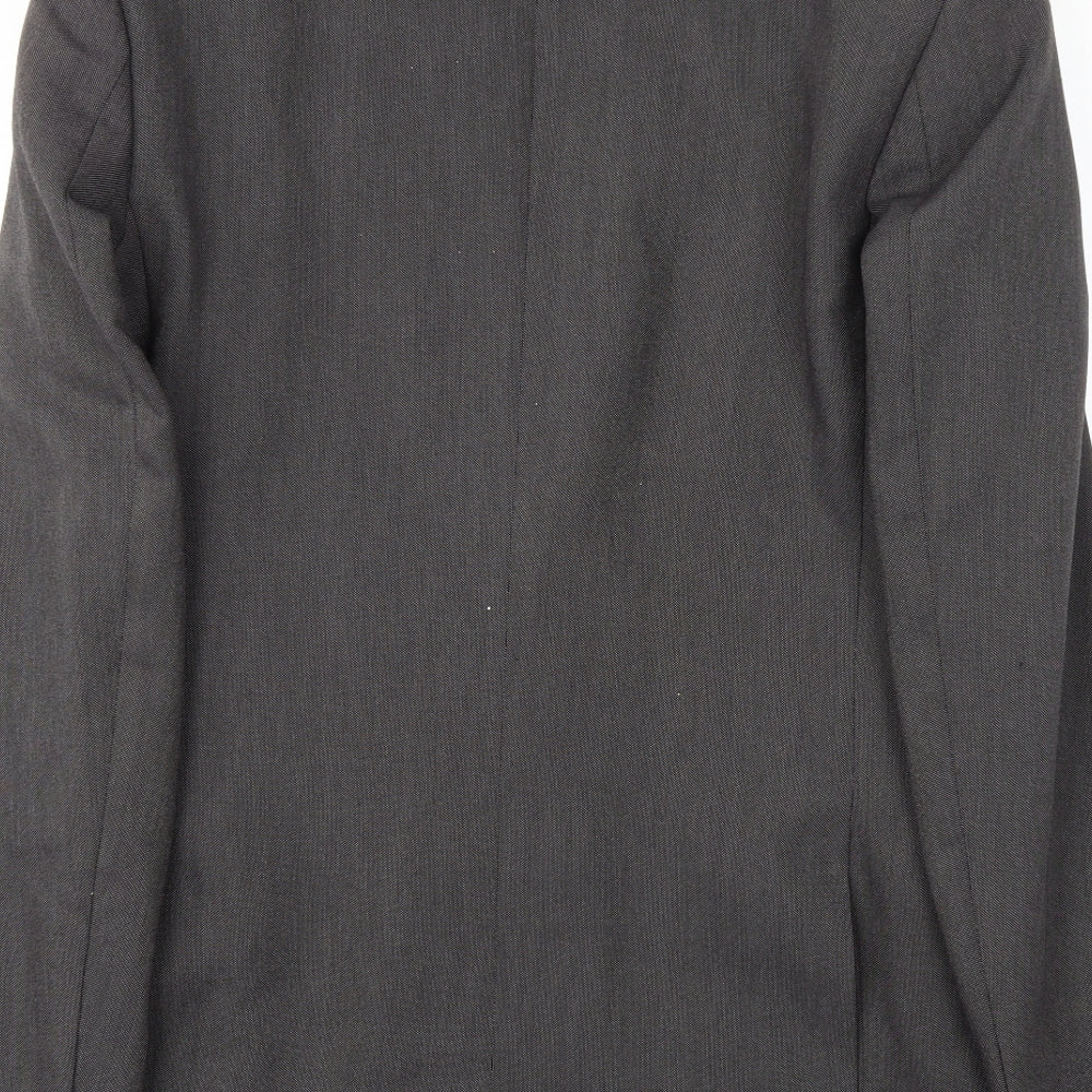 Brand and care label for Red Herring men’s grey jacket blazer, size 36