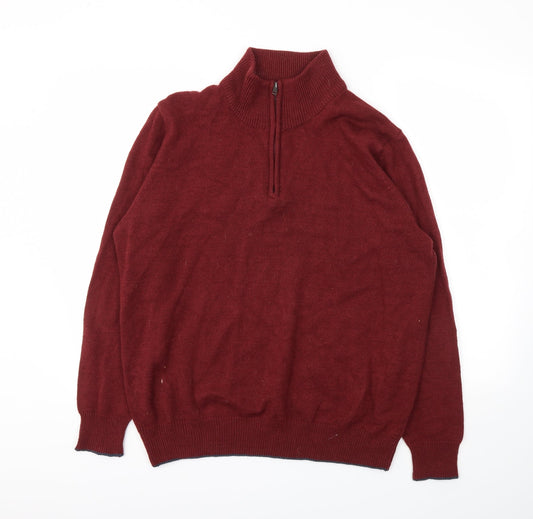 Mens UK Size XL PEP&CO Red Pullover Sweatshirt