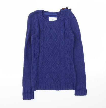 Womens UK Size XS LOGG Blue Pullover Jumper