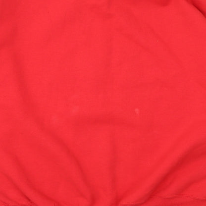 Womens UK Size L Gildan Red Pullover Jumper