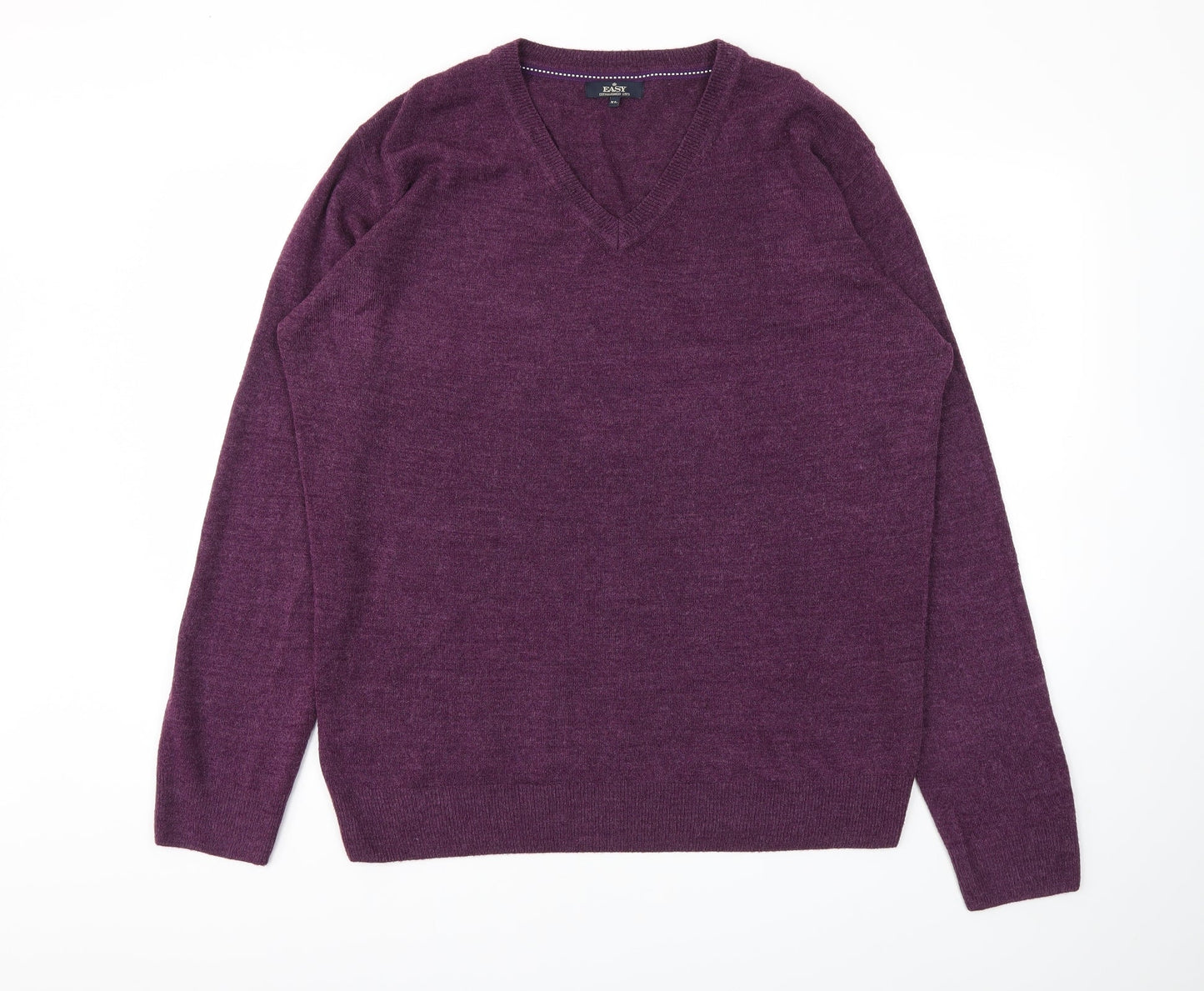 Mens UK Size XL Easy Purple Pullover Sweatshirt