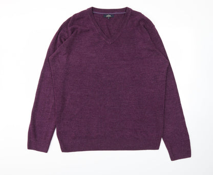 Mens UK Size XL Easy Purple Pullover Sweatshirt
