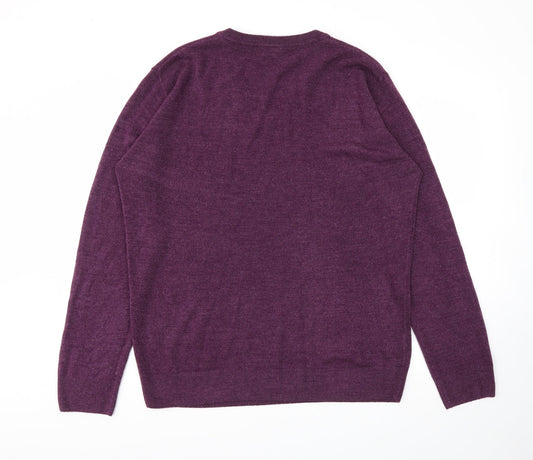 Mens UK Size XL Easy Purple Pullover Sweatshirt