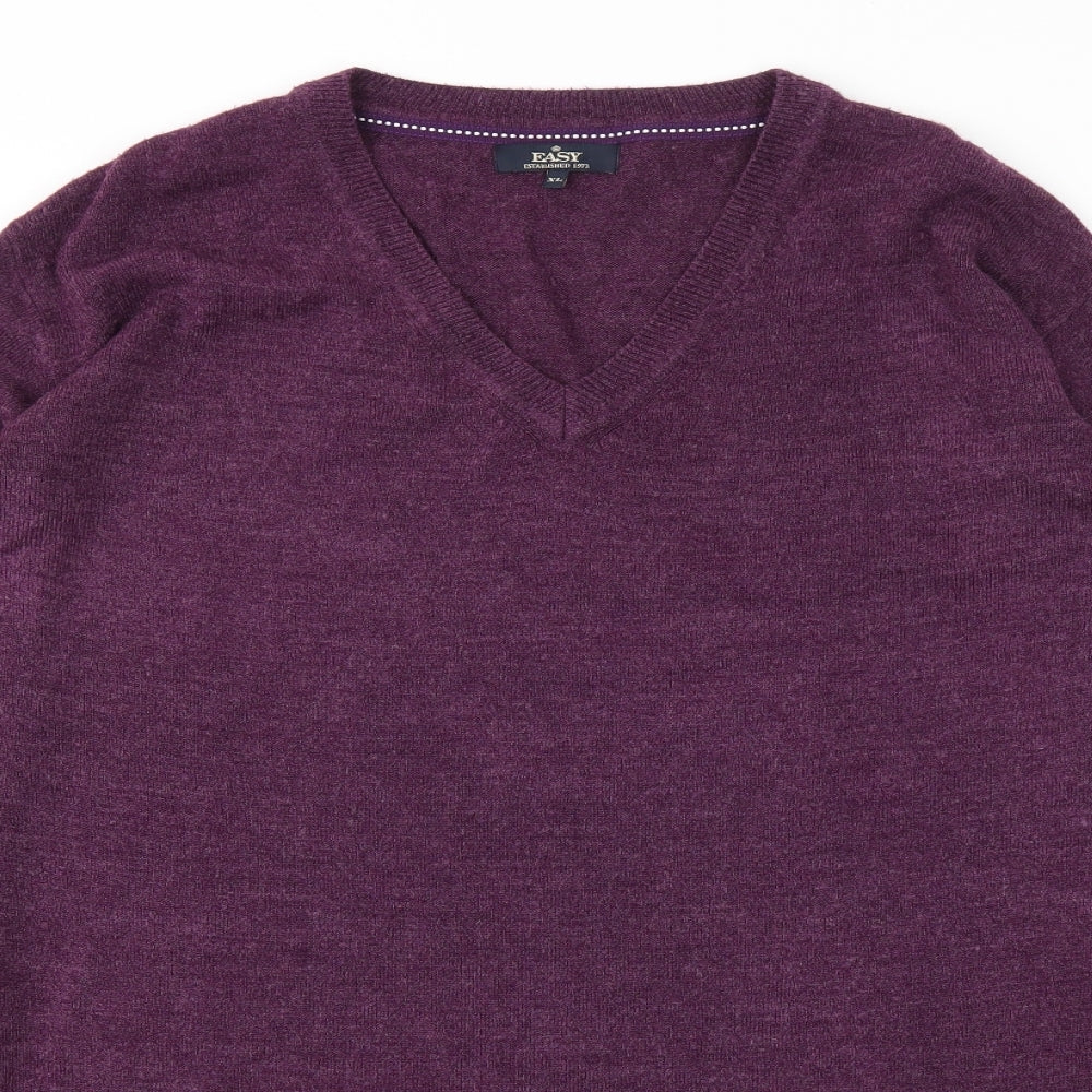 Mens UK Size XL Easy Purple Pullover Sweatshirt