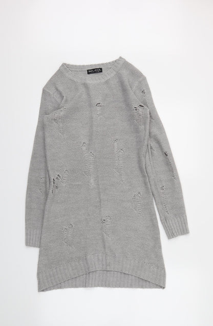 Womens UK Size 10 Select Grey Pullover Jumper