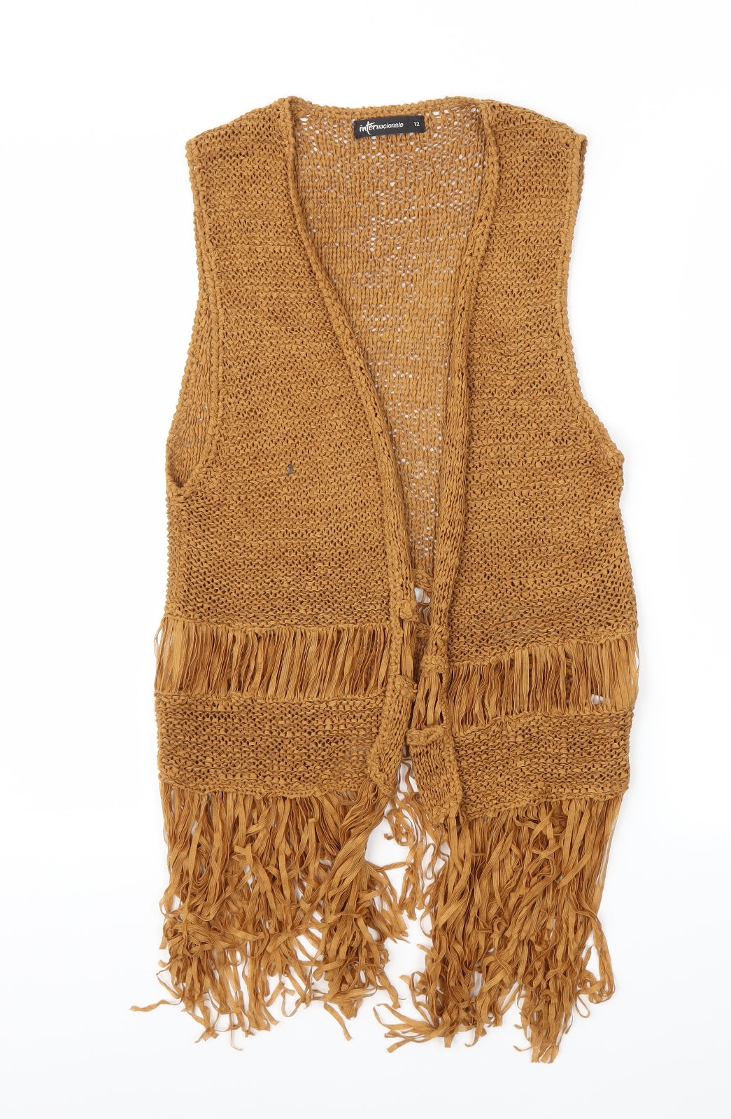 INTERNACINATE Womens Brown   Cardigan Jumper Size 12