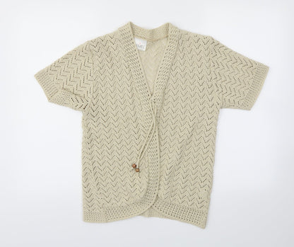 Womens UK Size L Remel London Beige Cardigan Jumper