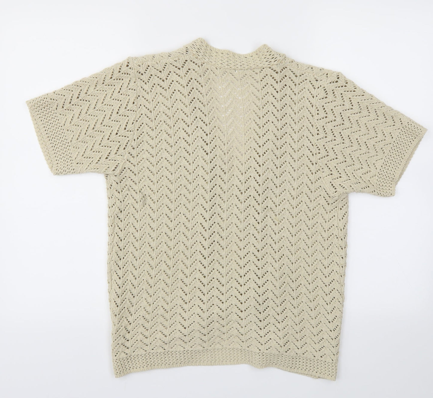 Womens UK Size L Remel London Beige Cardigan Jumper