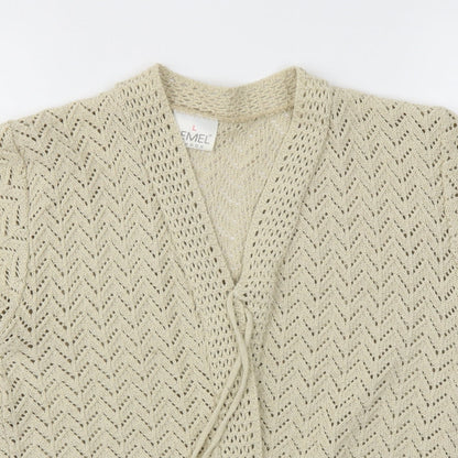Womens UK Size L Remel London Beige Cardigan Jumper