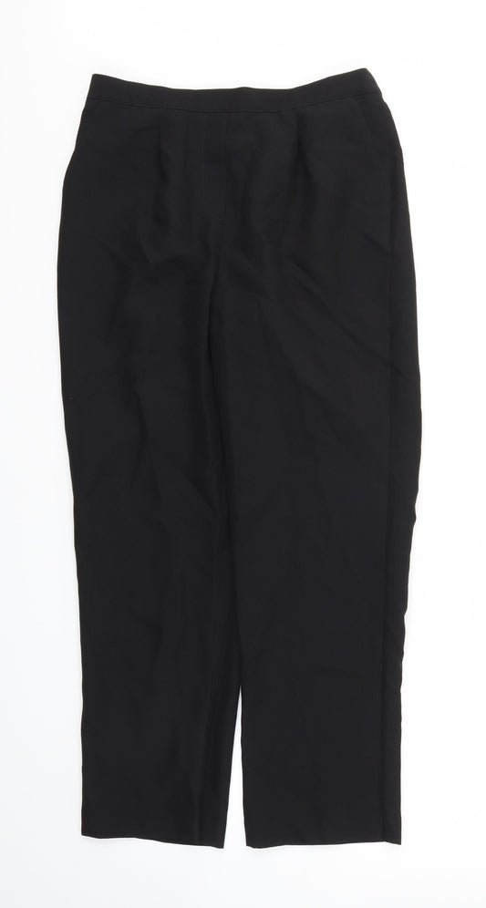 Bonmarché Womens Black   Trousers  Size 12 L26 in - Stretch waistband