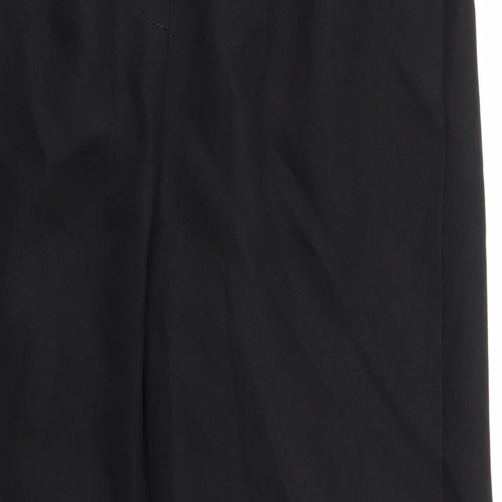 Bonmarché Womens Black   Trousers  Size 12 L26 in - Stretch waistband