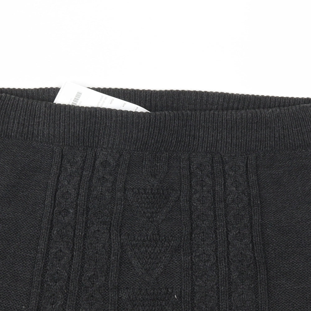 ESKIMO COLLECTION Womens Grey   A-Line Skirt Size XL  - Stretch waistband