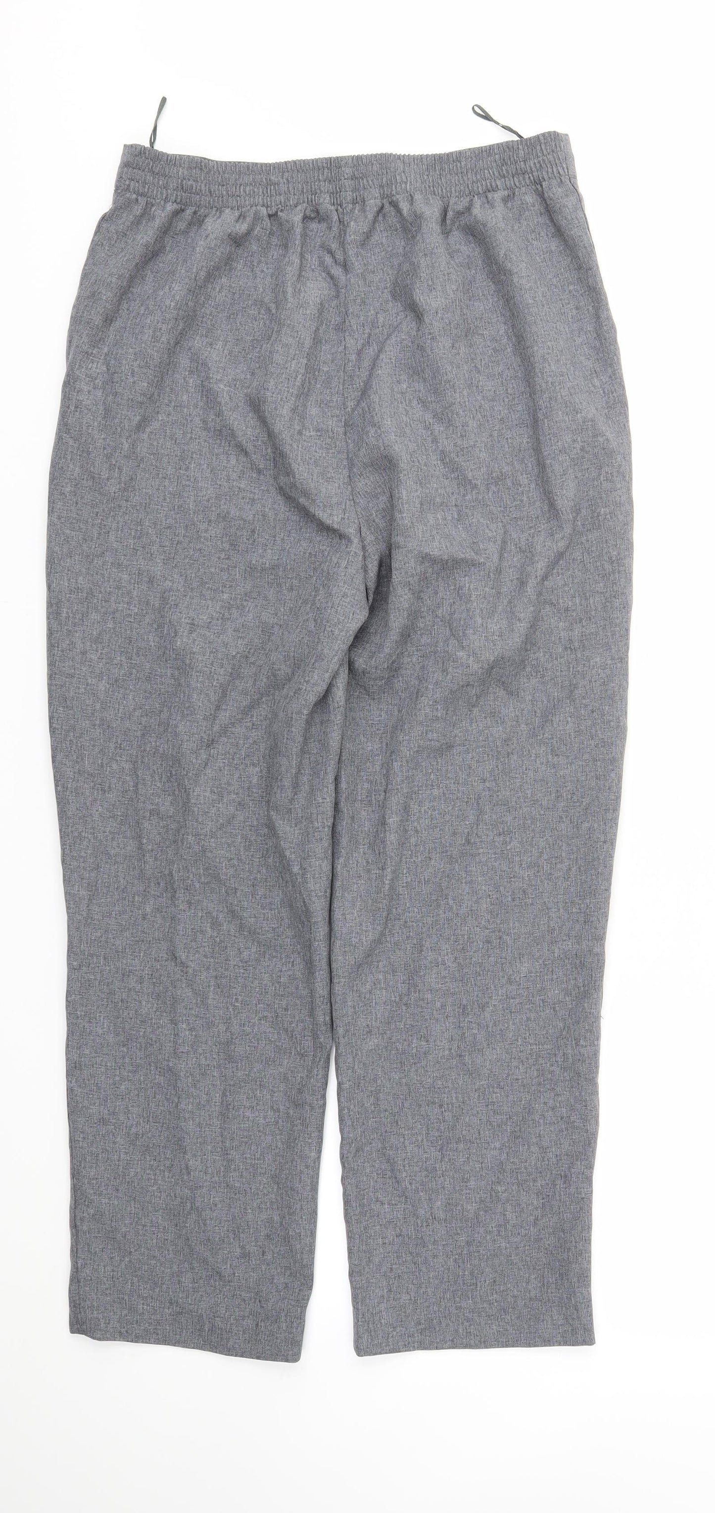 Bonmarché Womens Grey   Trousers  Size 12 L26 in - Stretch waistband