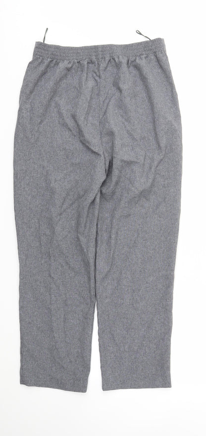 Bonmarché Womens Grey   Trousers  Size 12 L26 in - Stretch waistband