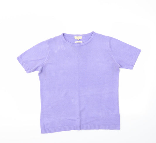Classic Womens Purple   Pullover Jumper Size M
