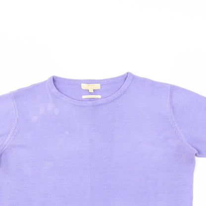 Womens UK Size M Classic Purple Pullover Jumper
