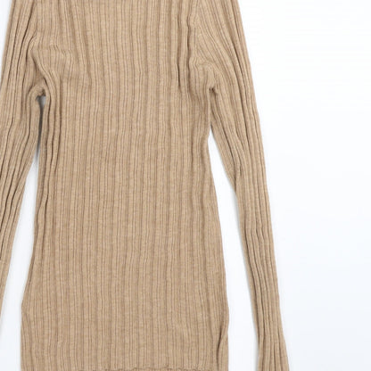 Womens UK Size 12 ASOS Beige Pullover Jumper